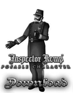 "Inspector Kemp" Posable Character