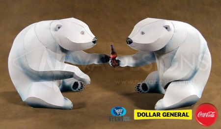 Coca-Cola Polar Bears Papercraft